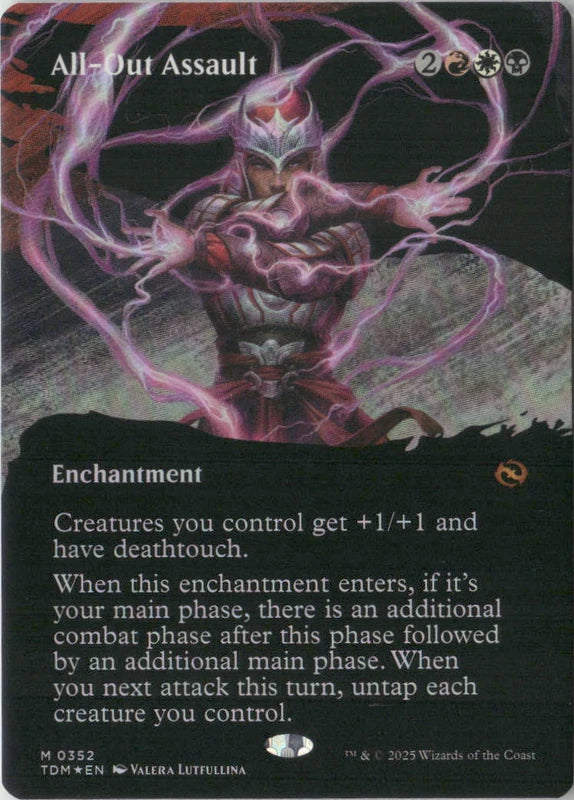 Scan Image | All-Out Assault (Borderless) - Tarkir: Dragonstorm | [6ADC3506]
