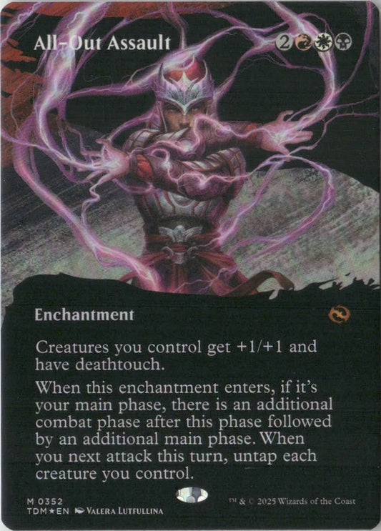 Scan Image | All-Out Assault (Borderless) - Tarkir: Dragonstorm | [6ADC3506]