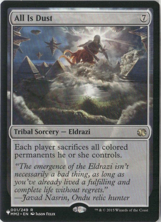 Scan Image | All Is Dust - The List Reprints | [7B0A5501]