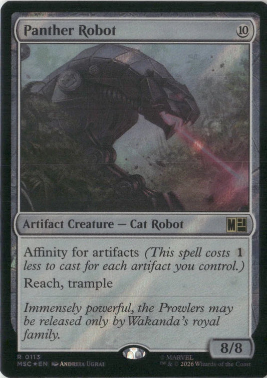 Scan Image | Panther Robot (Surge Foil) - Commander: Marvel Super Heroes | [8B05AC21]