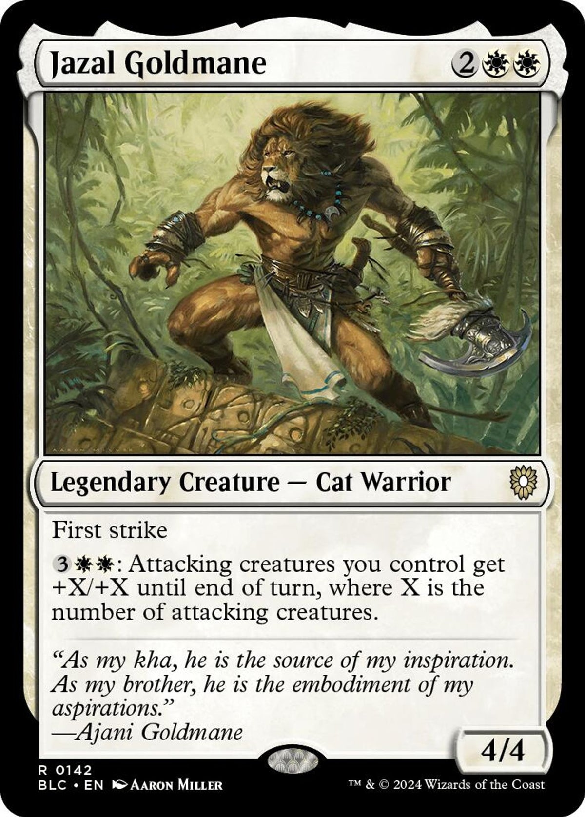 Jazal Goldmane - Commander: Bloomburrow