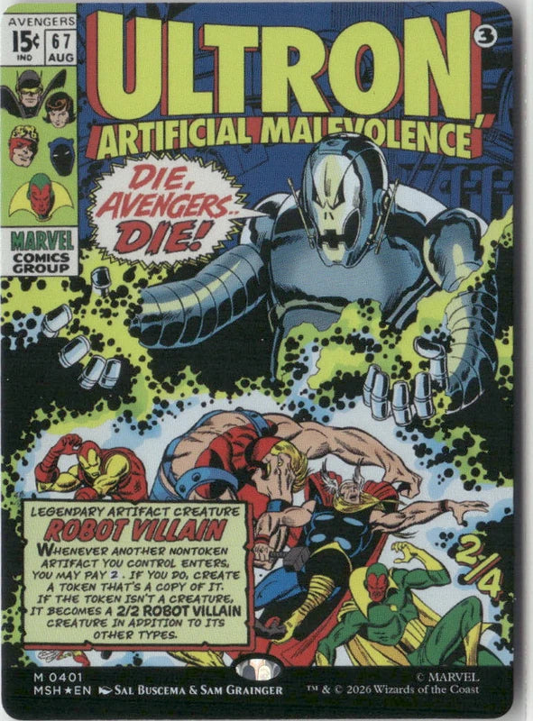 Scan Image | Ultron, Artificial Malevolence (Borderless) (0401) - Marvel Super Heroes | [BC6B5008]
