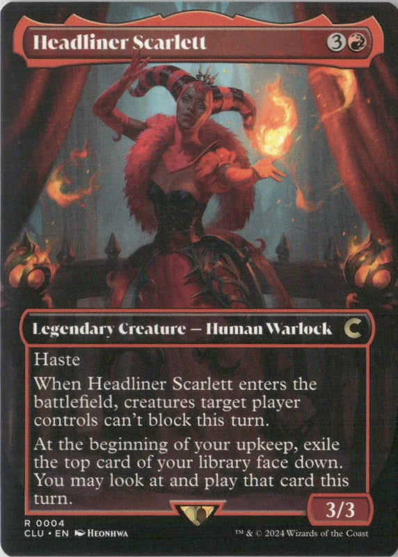 Scan Image | Headliner Scarlett (Borderless) - Ravnica: Clue Edition | [BF3D465E]