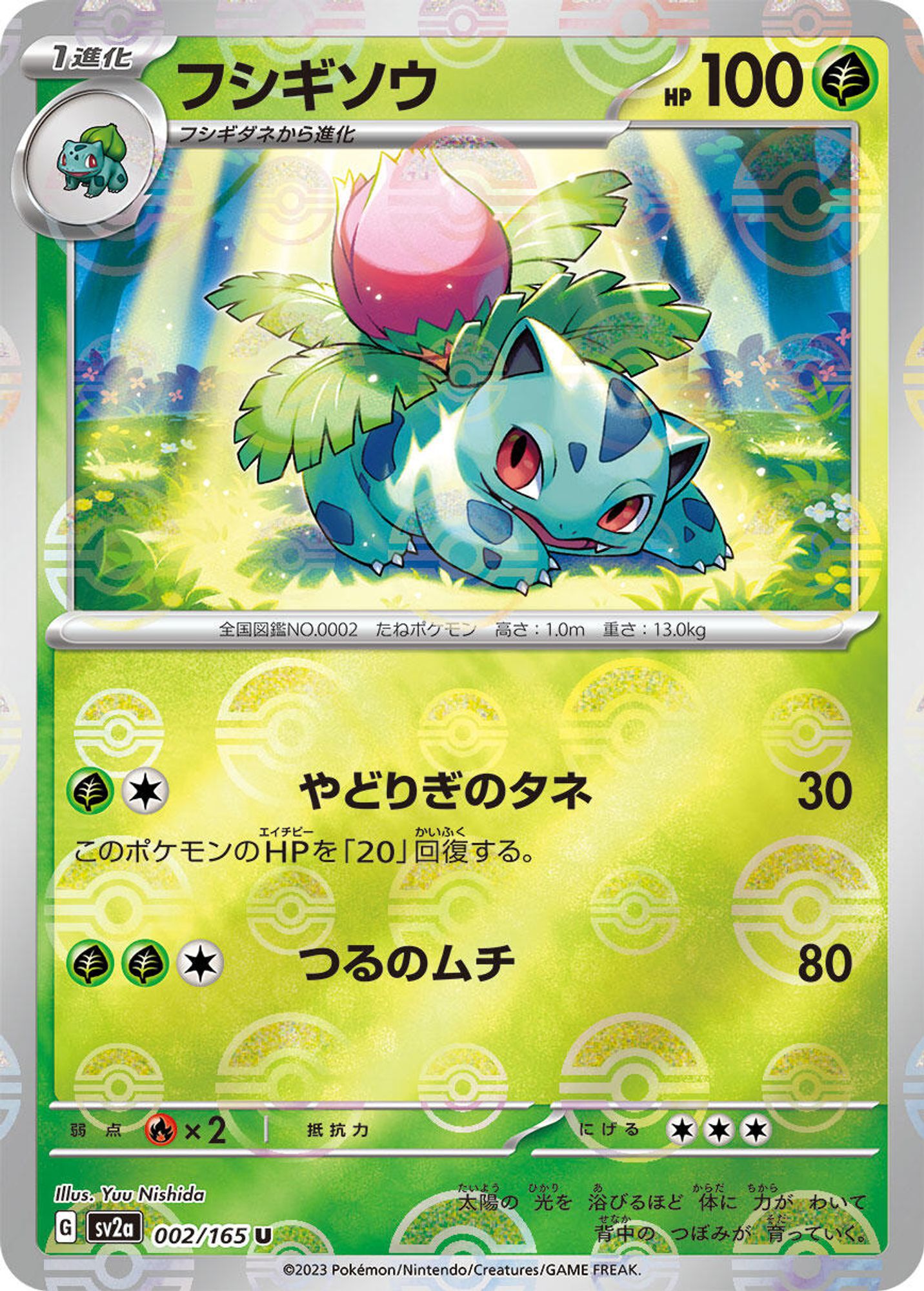 Ivysaur - 002/165 (Poke Ball Pattern) | Ozzie Collectables