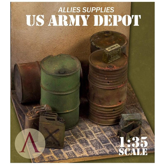 Scale 75 Figures - Warfront - Us Supplies - Us Army Depot 35mm