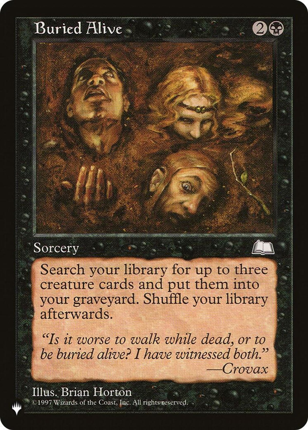 Buried Alive - The List Reprints