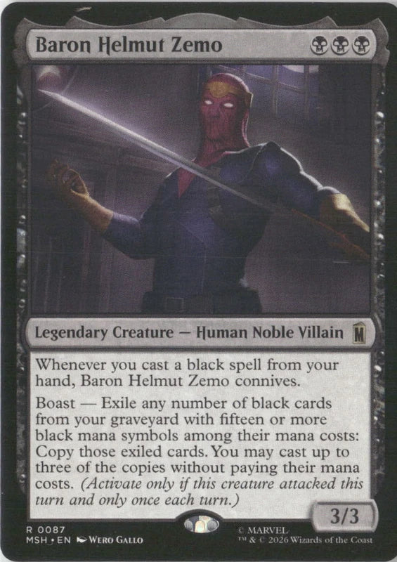 Baron Helmut Zemo - Marvel Super Heroes