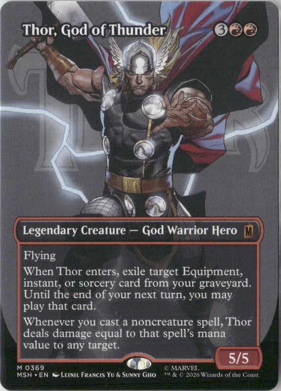 Scan Image | Thor, God of Thunder (Borderless) (0369) - Marvel Super Heroes | [B6588CE0]