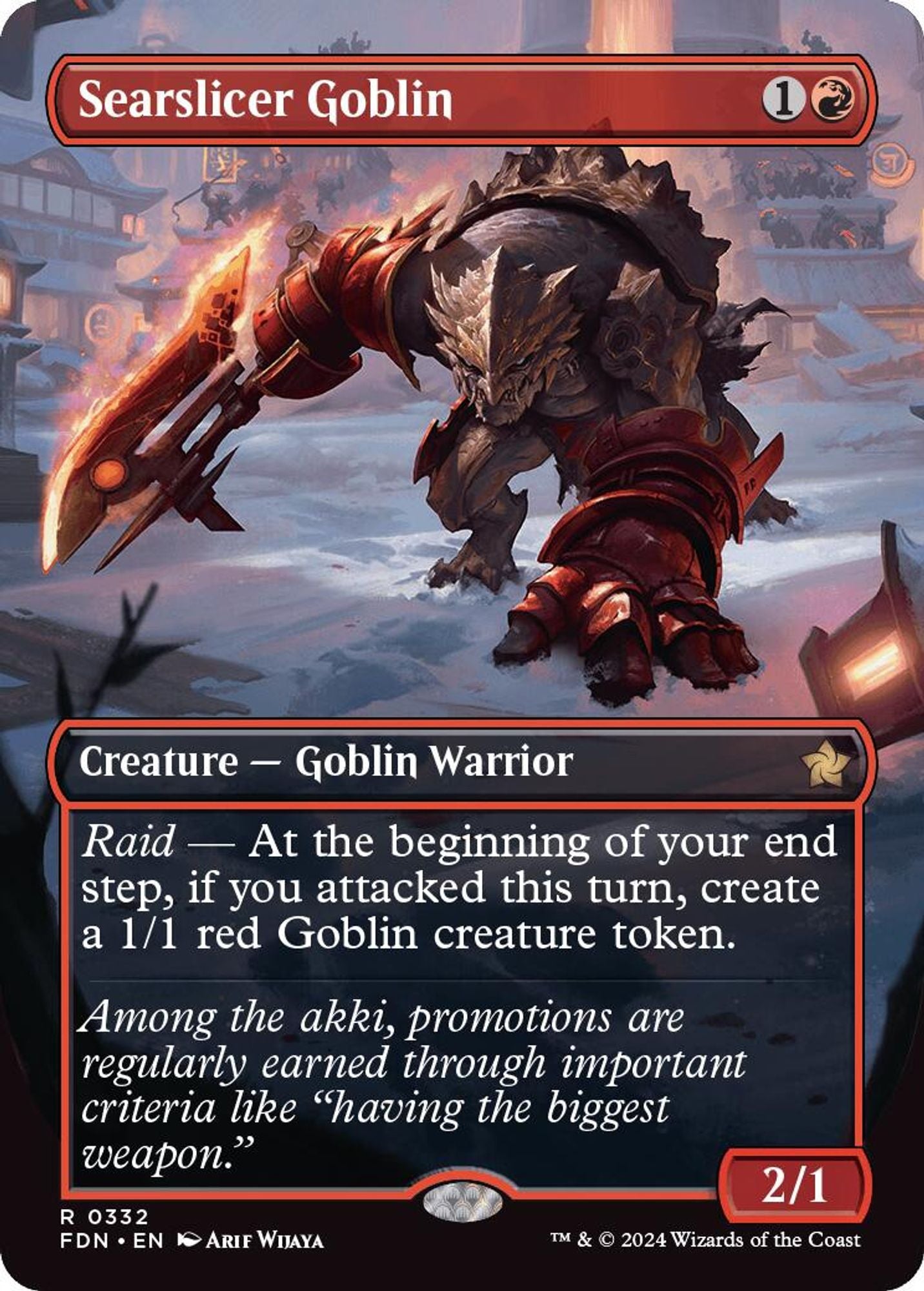 Searslicer Goblin (Borderless) - Foundations