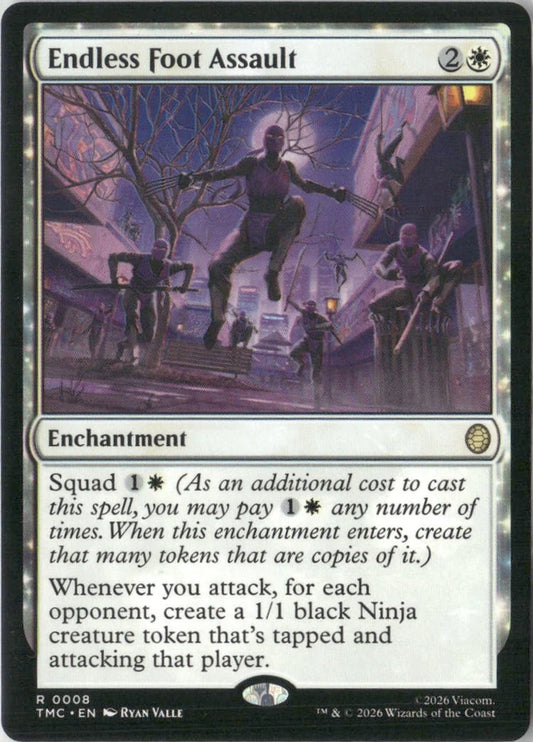 Scan Image | Endless Foot Assault (Surge Foil) - Commander: Teenage Mutant Ninja Turtles | [DF385EB1]