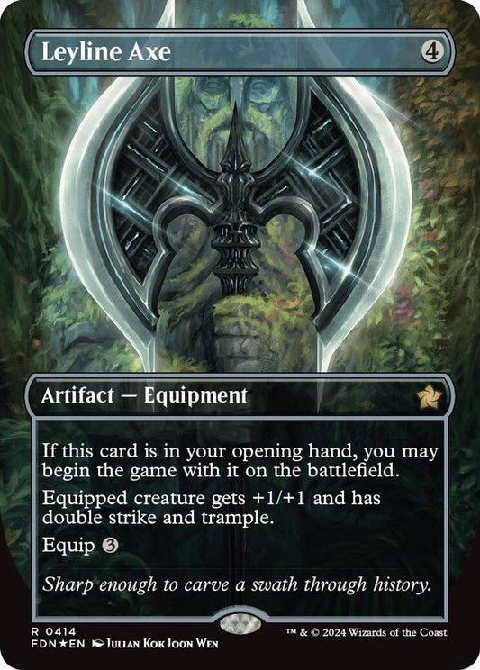 Leyline Axe (Borderless) (Mana Foil)