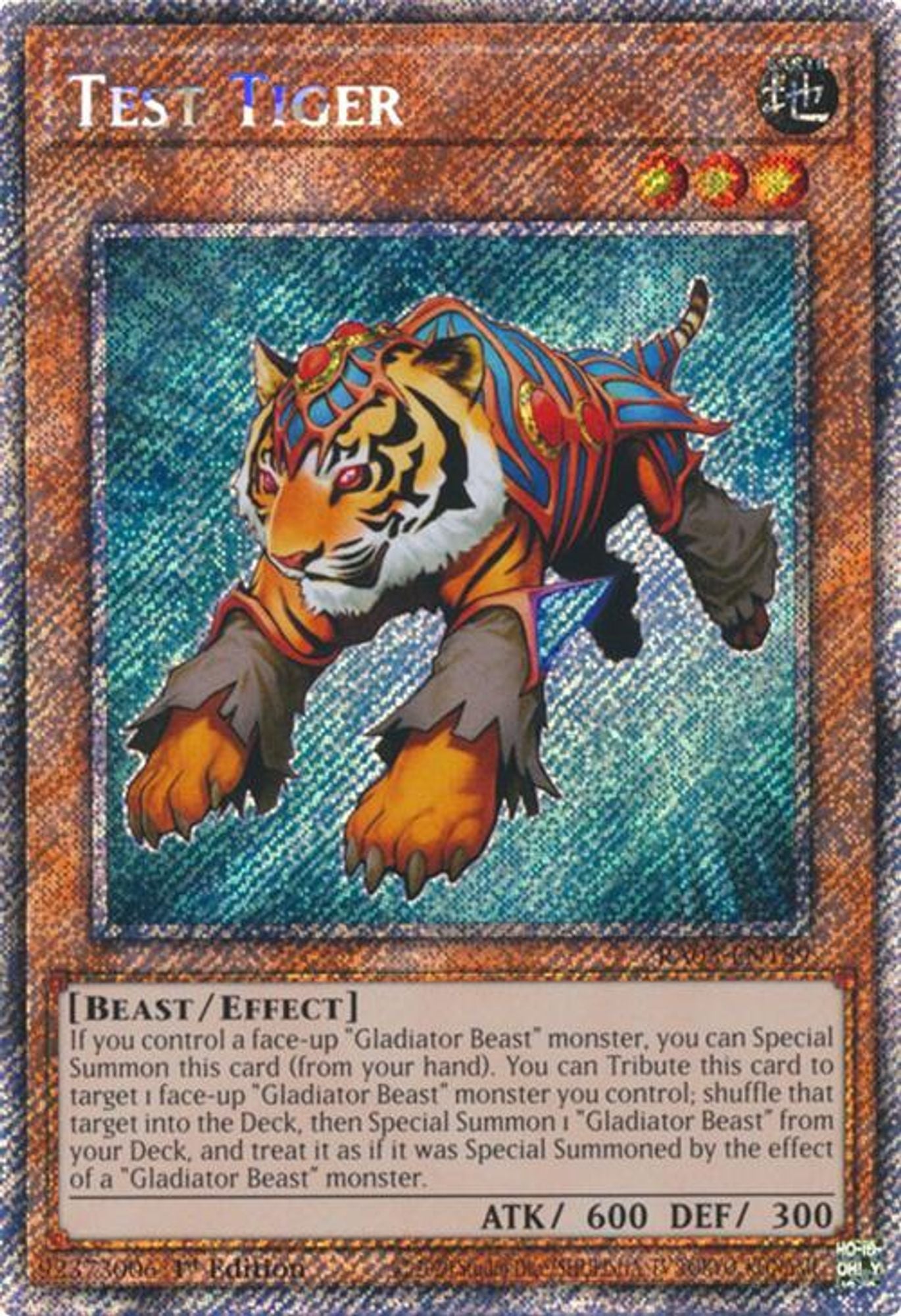 Test Tiger (Platinum Secret Rare)