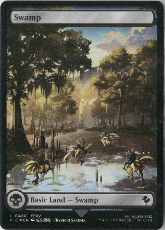 Scan Image | Swamp (Chocobo Track Foil) - Commander: FINAL FANTASY | [3E4D29AB]