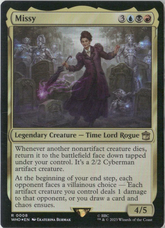 Scan Image | Missy (Surge Foil) - Universes Beyond: Doctor Who | [6597935C]