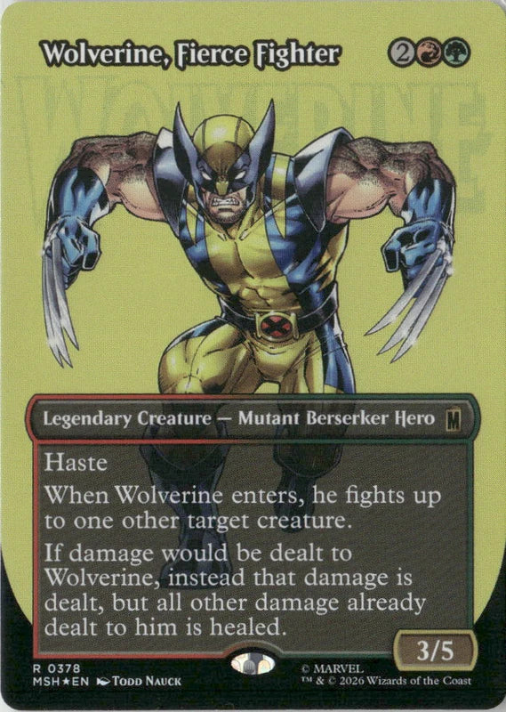 Scan Image | Wolverine, Fierce Fighter (Borderless) - Marvel Super Heroes | [354A692C]