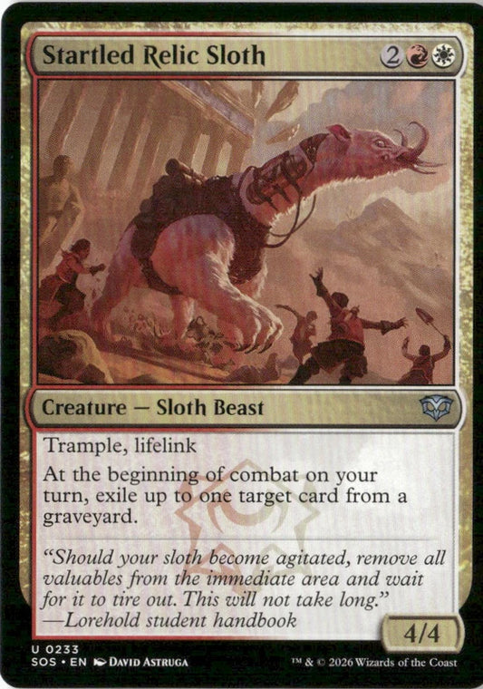 Startled Relic Sloth - Secrets of Strixhaven
