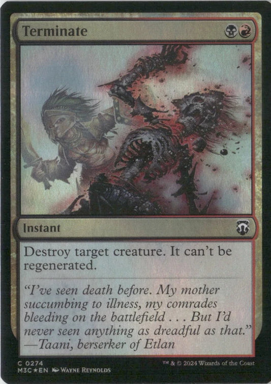 Scan Image | Terminate (Ripple Foil) - Commander: Modern Horizons 3 | [CD105685]