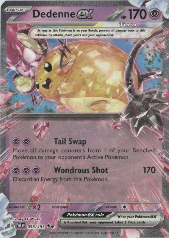 Dedenne ex - 093/193 - SV02: Paldea Evolved