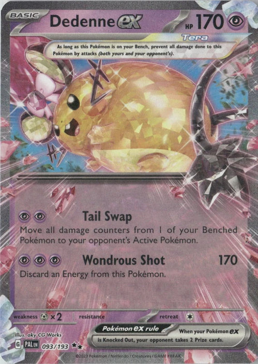 Dedenne ex - 093/193 - SV02: Paldea Evolved