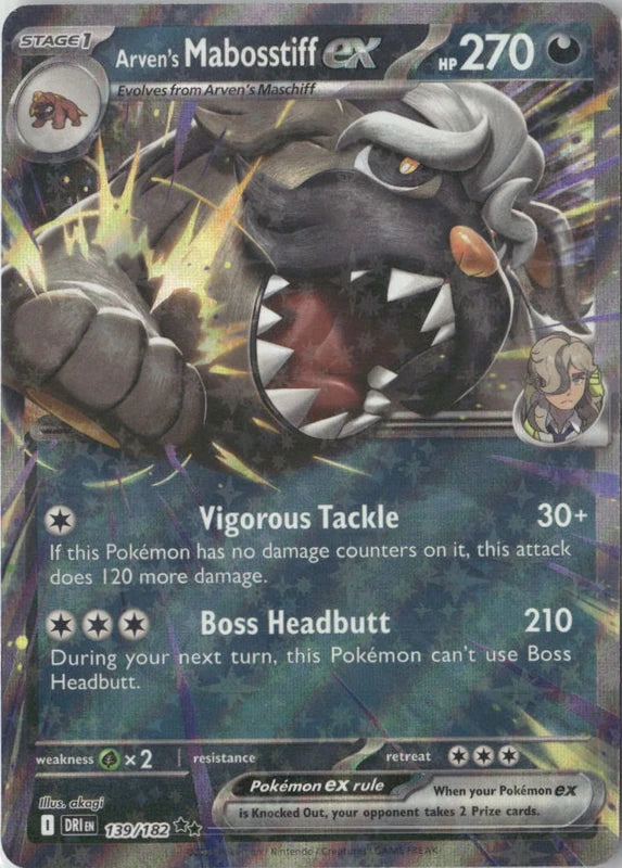 Arven's Mabosstiff ex - 139/182 - SV10: Destined Rivals