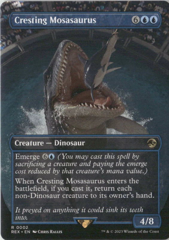 Scan Image | Cresting Mosasaurus (Borderless) - Universes Beyond: Jurassic World Collection | [5051091C]