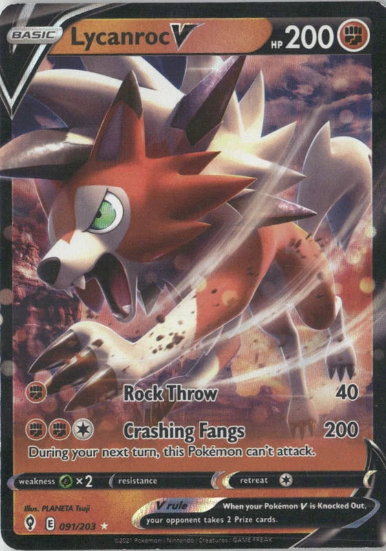 Lycanroc V - SWSH07: Evolving Skies