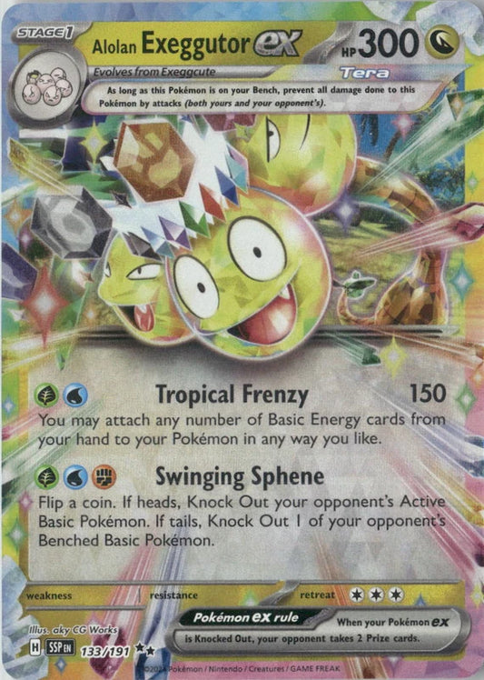 Alolan Exeggutor ex - 133/191 - SV08: Surging Sparks