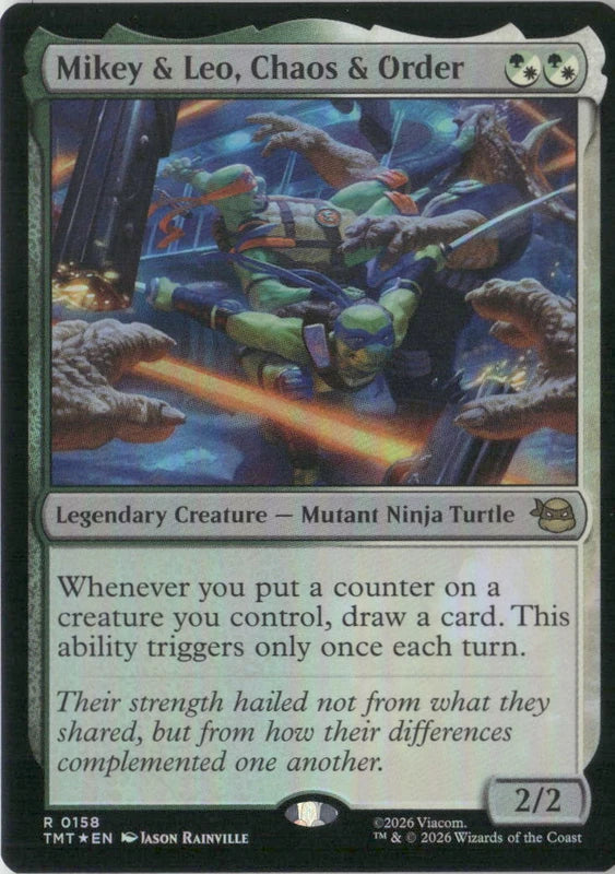 Scan Image | Mikey & Leo, Chaos & Order - Teenage Mutant Ninja Turtles | [E4D53703]