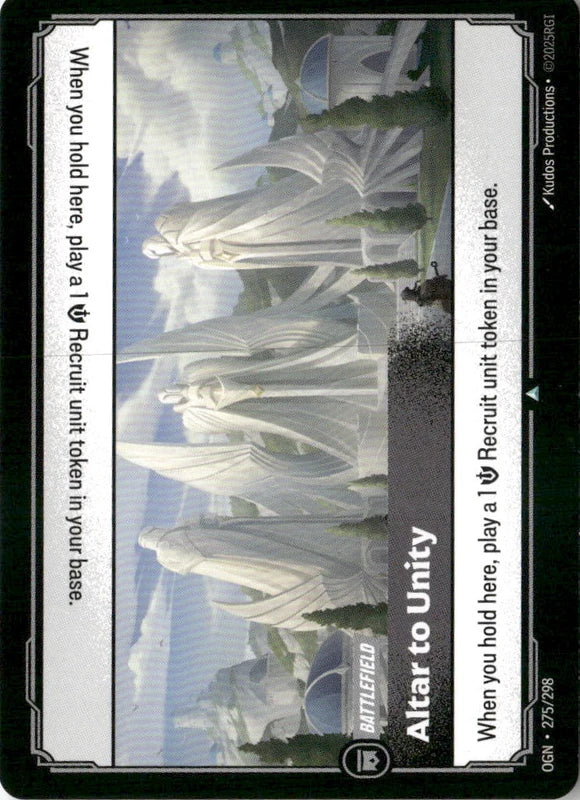 Altar to Unity - Origins