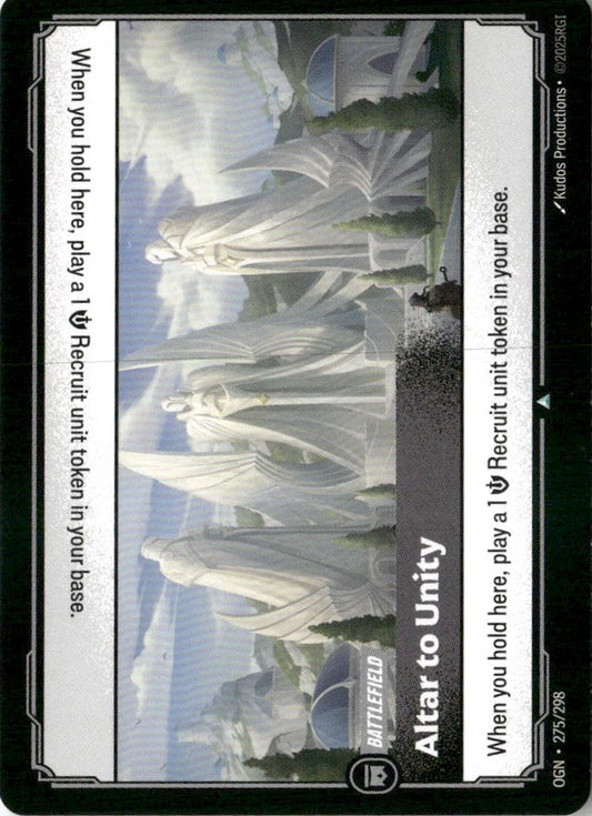 Altar to Unity - Origins