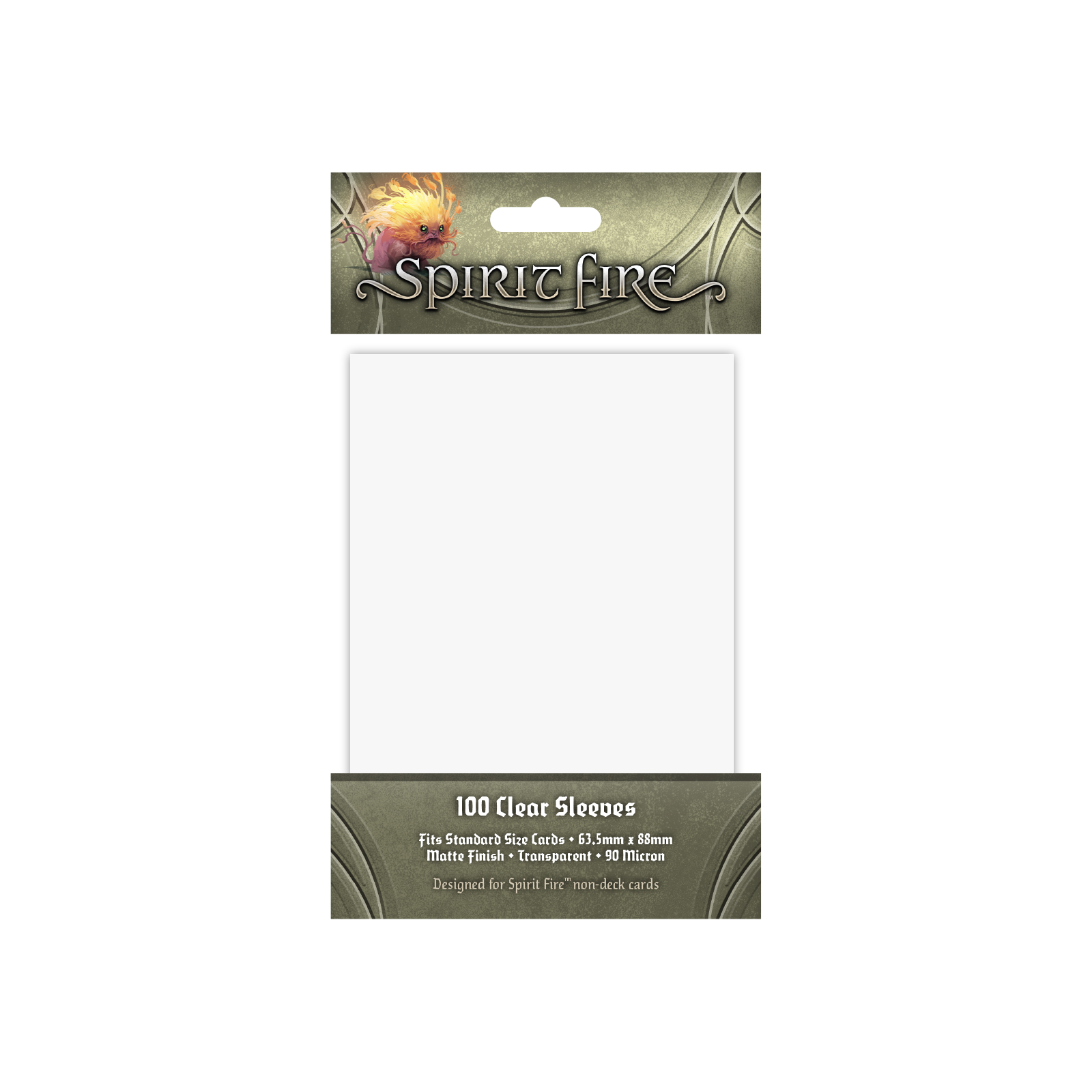 Spirit Fire Card Sleeves Clear (100pk)