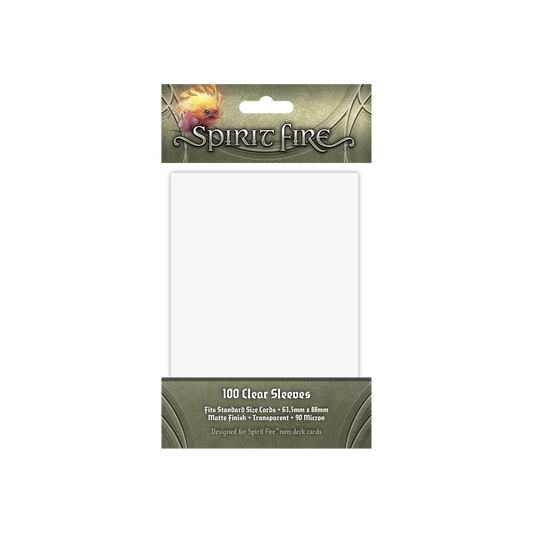 Spirit Fire Card Sleeves Clear (100pk)