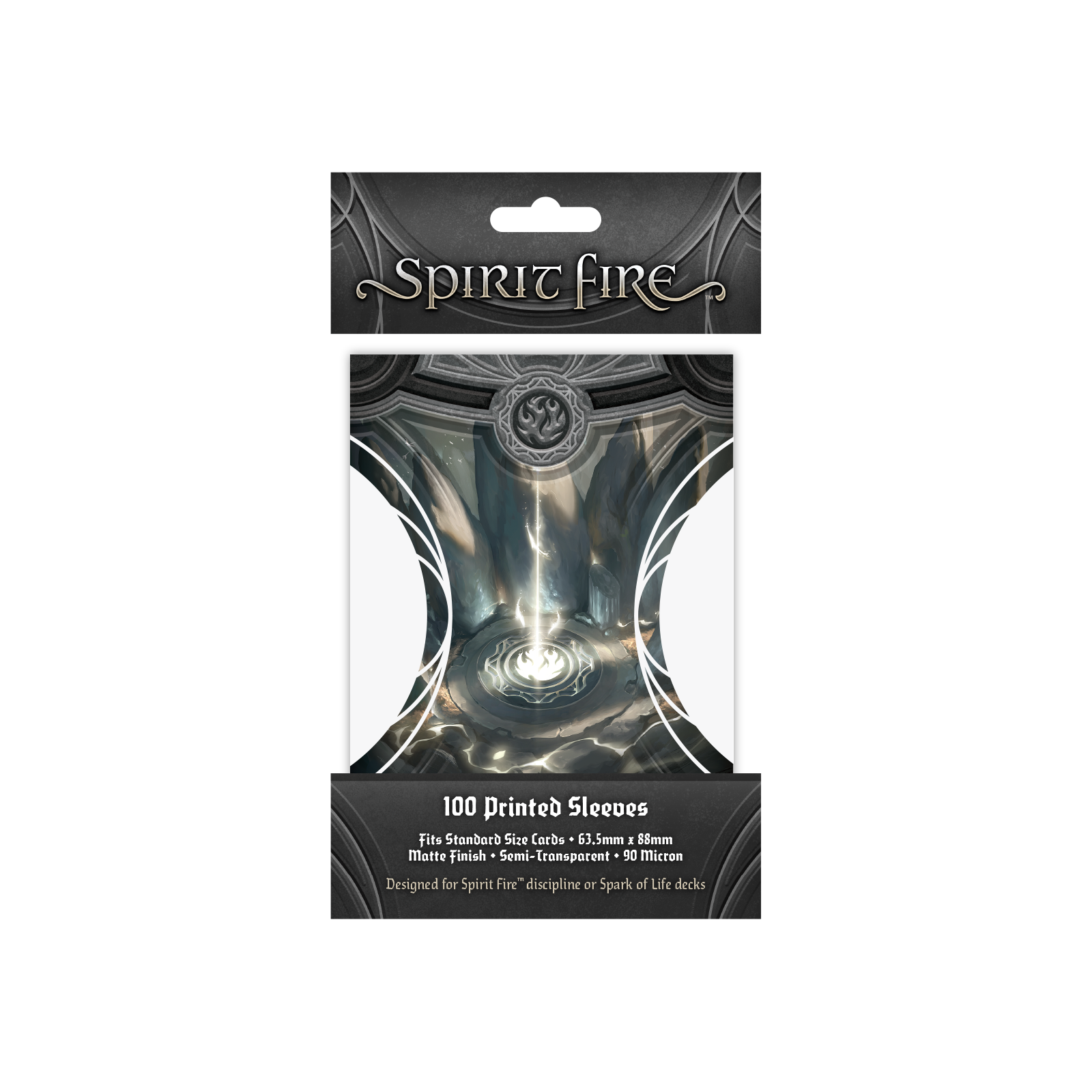 Spirit Fire Semi-Transparent Printed Sleeves Way Flame (Black)
