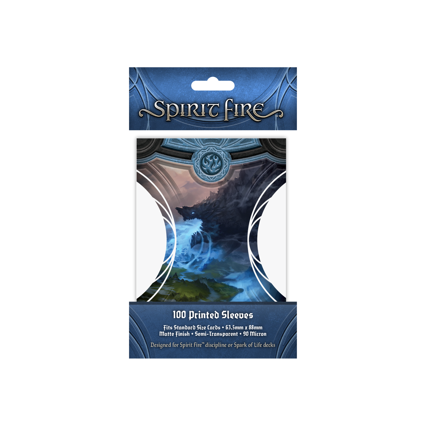 Spirit Fire Semi-Transparent Printed Sleeves Behemoth (Blue)