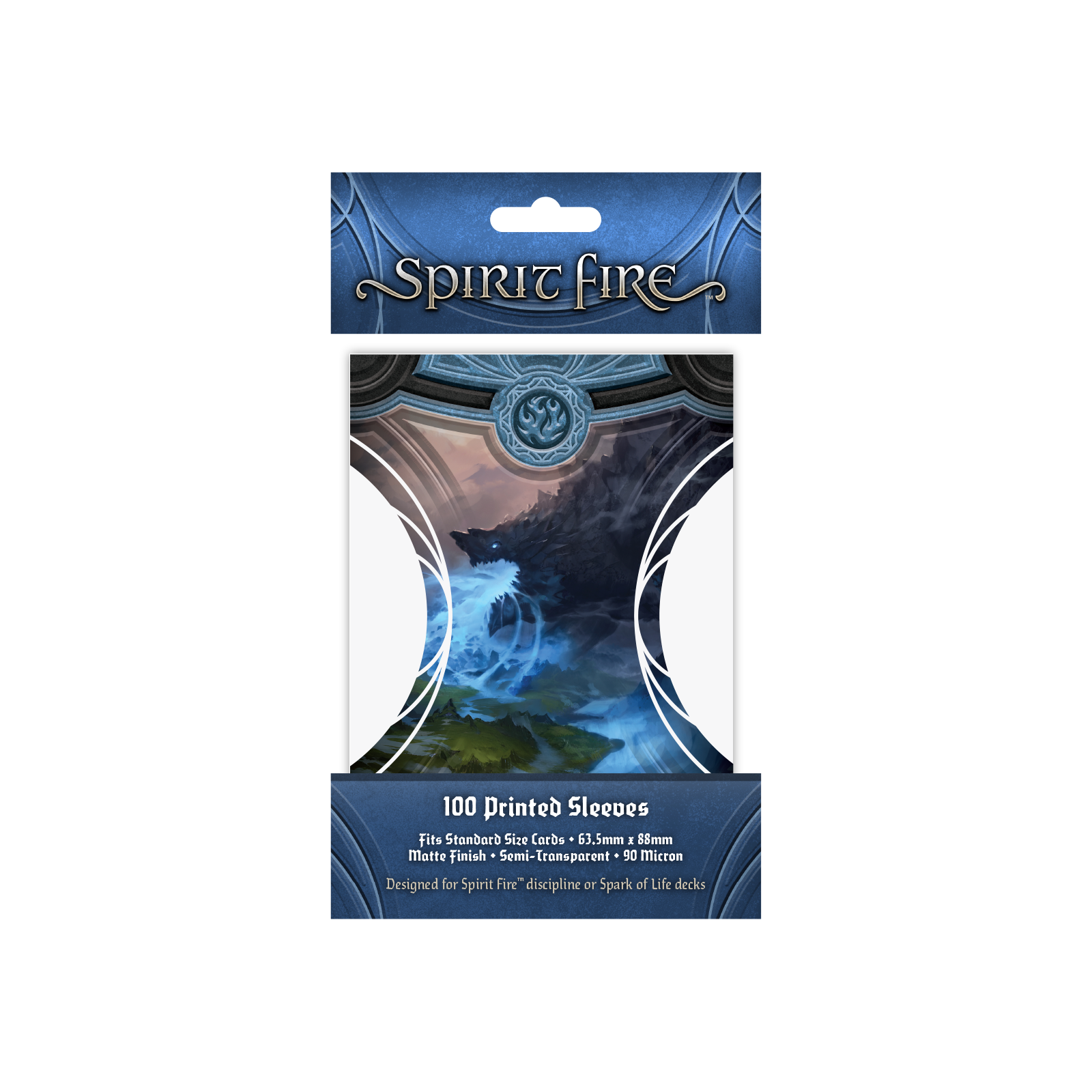Spirit Fire Semi-Transparent Printed Sleeves Behemoth (Blue)