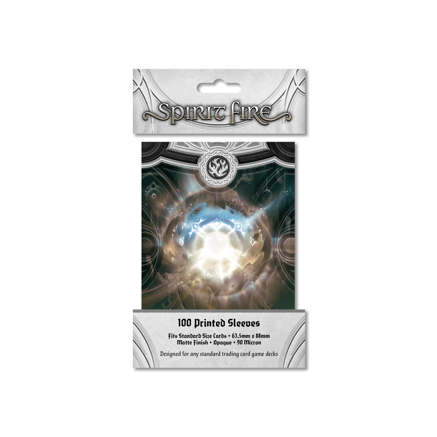 Spirit Fire Opaque Printed Sleeves: Gleam Pulse (Stone)