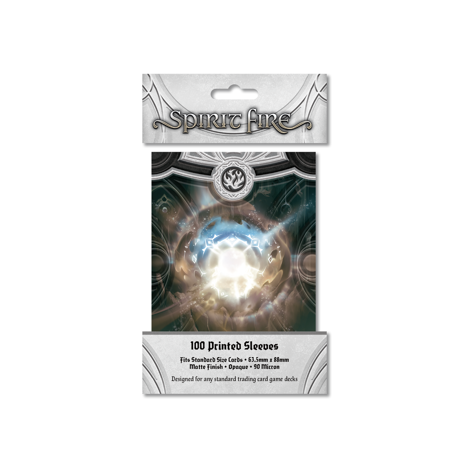 Spirit Fire Opaque Printed Sleeves: Gleam Pulse (Stone)