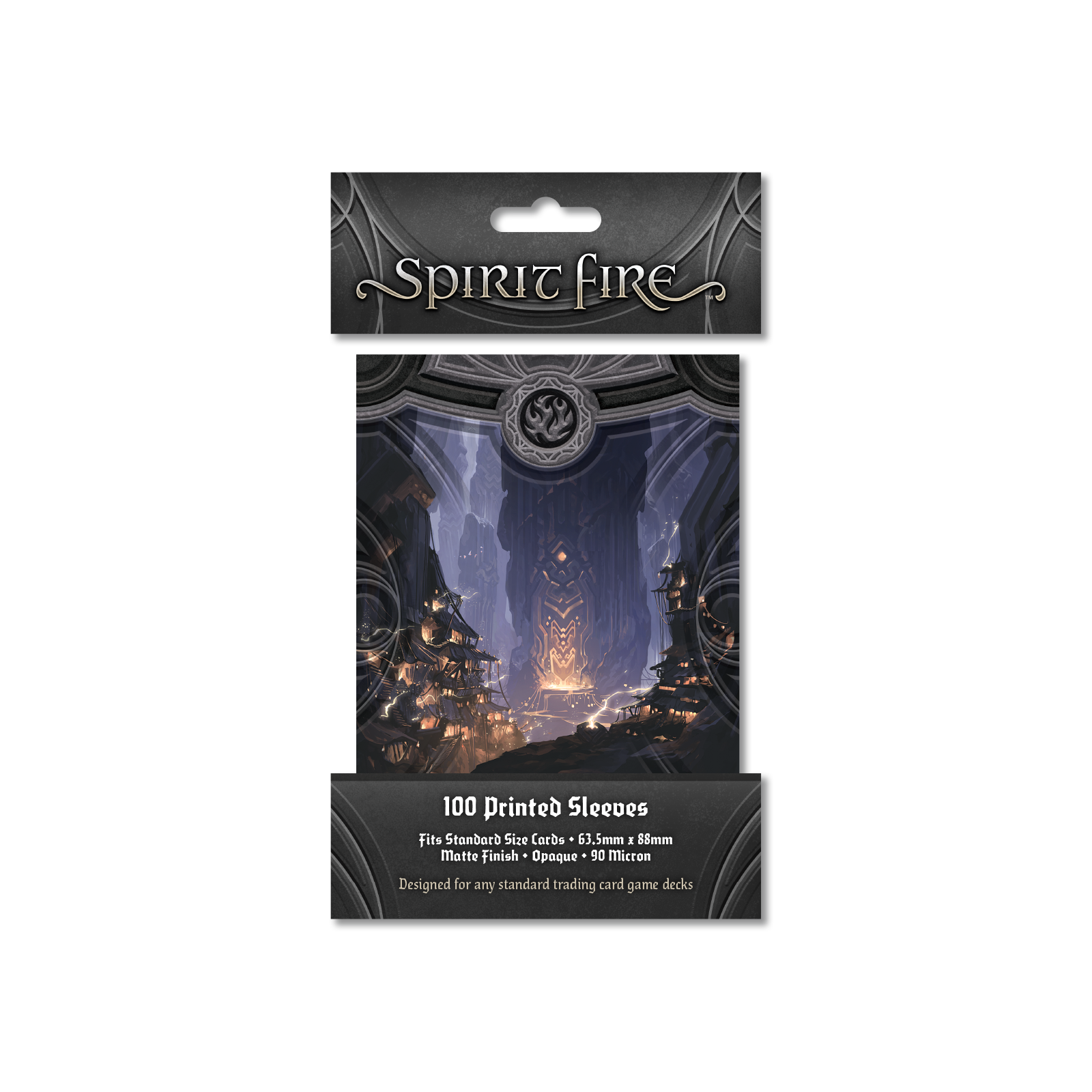 Spirit Fire Opaque Printed Sleeves Secret Chamber (Black)