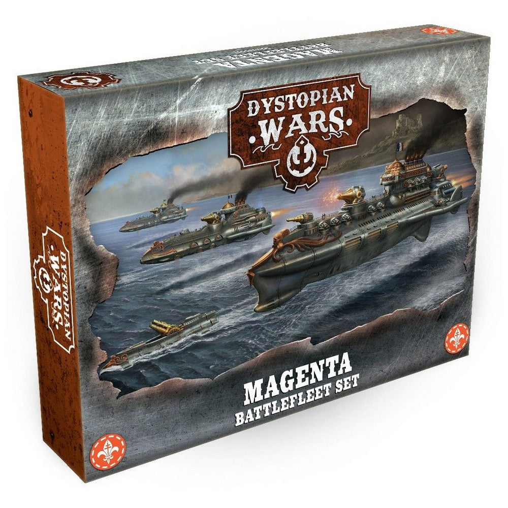 Dystopian Wars - Magenta Battlefleet Set