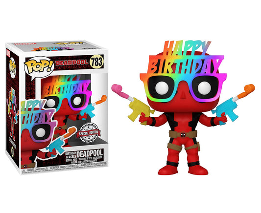 Deadpool (comics) - Birthday Glasses Deadpool 30th Anniversary US Exclusive Pop! Vinyl #783