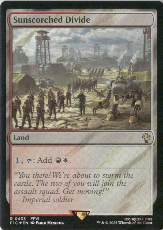 Scan Image | Sunscorched Divide (Surge Foil) - Commander: FINAL FANTASY | [136D9F55]