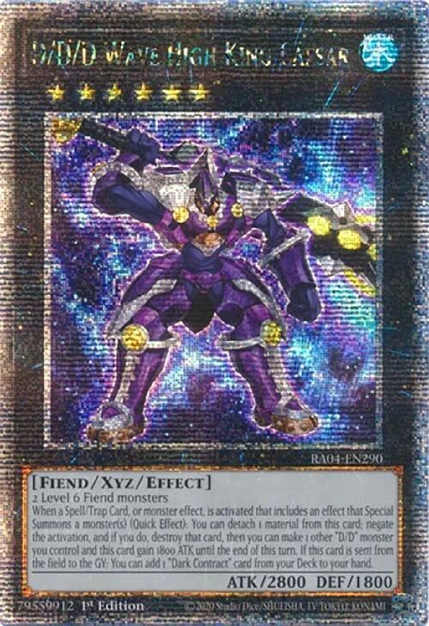 D/D/D Wave High King Caesar (Quarter Century Secret Rare)