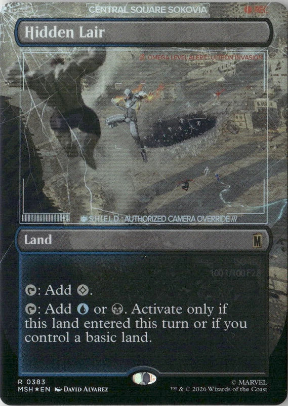 Scan Image | Hidden Lair (Borderless) - Marvel Super Heroes | [1CD769E3]
