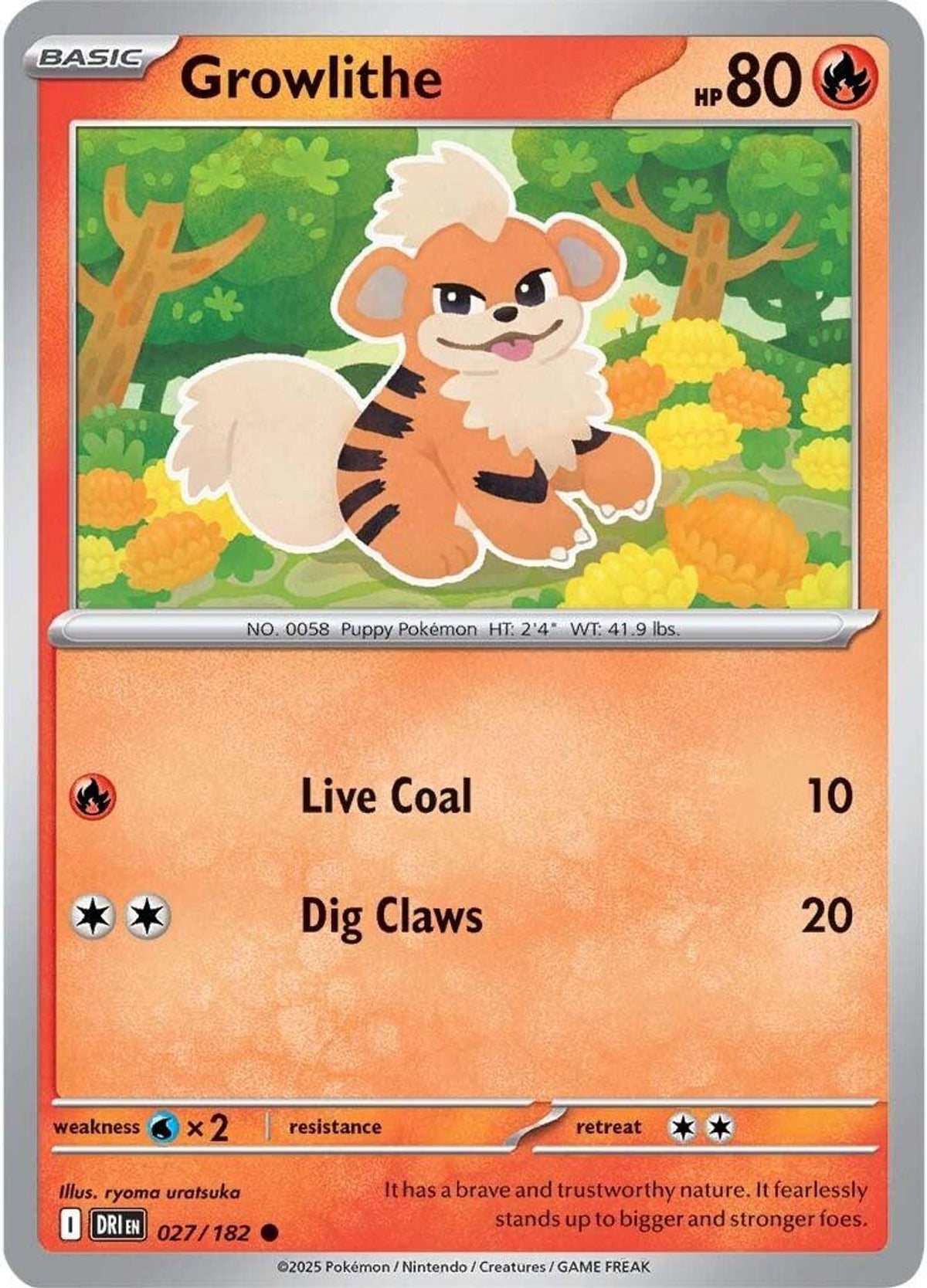 Growlithe - SV10: Destined Rivals