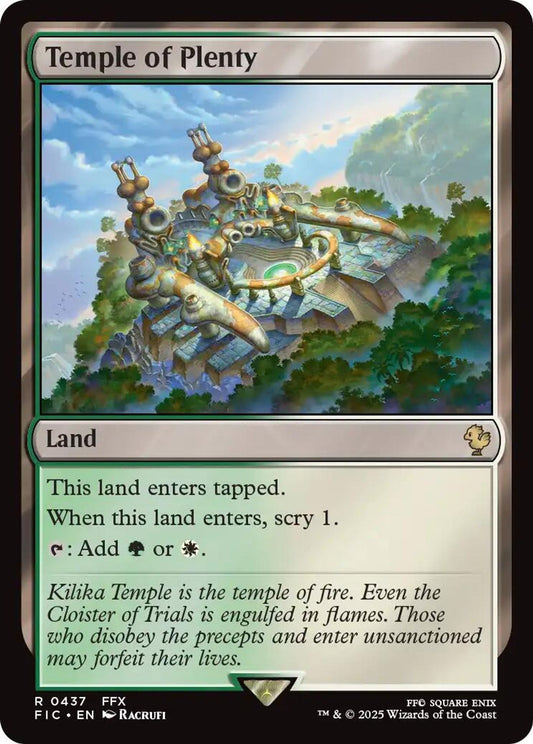 Temple of Plenty (Surge Foil) - Commander: FINAL FANTASY
