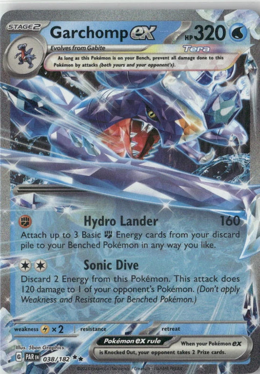 Garchomp ex - 038/182 - SV04: Paradox Rift