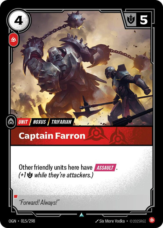 Captain Farron - Origins