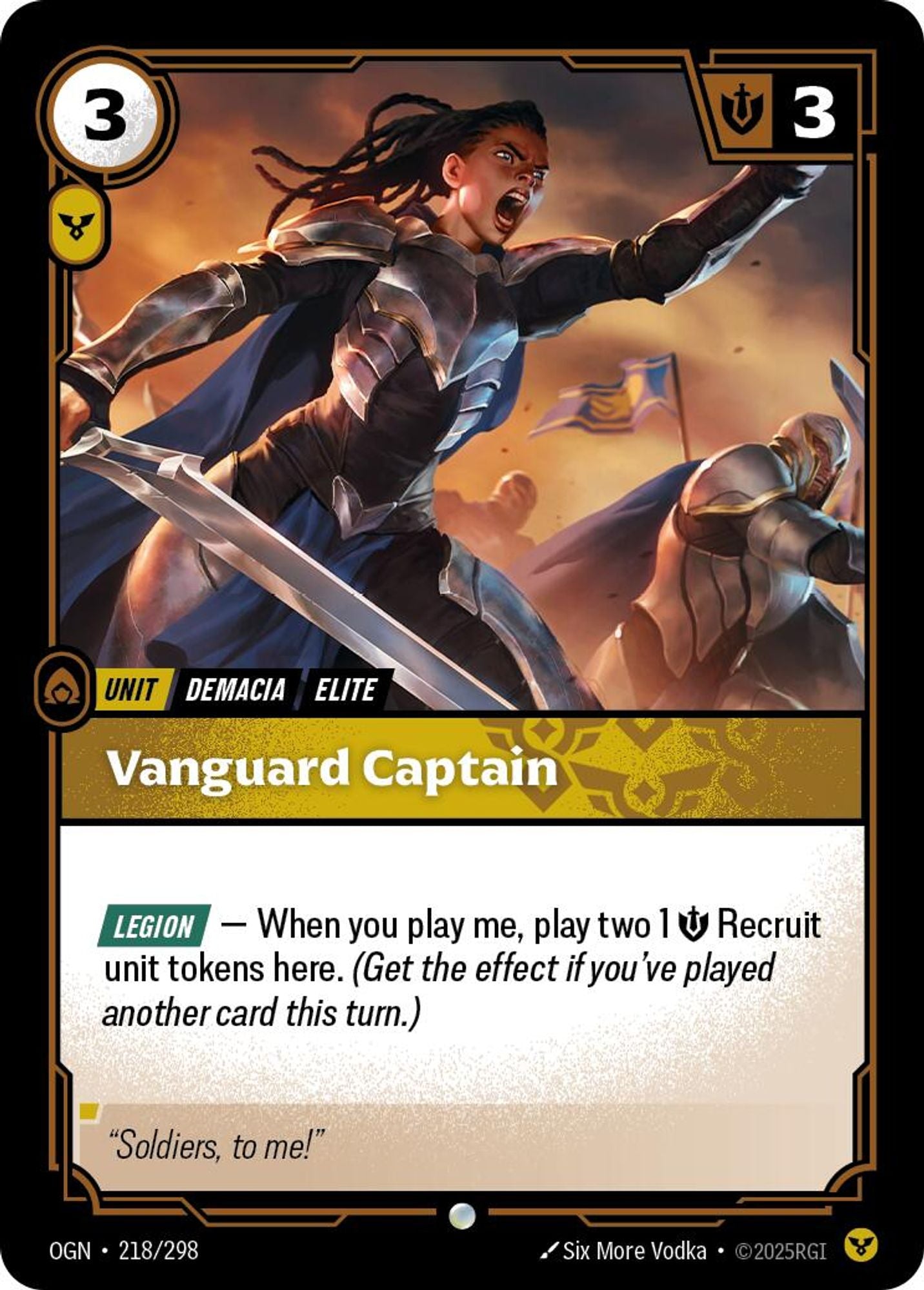 Vanguard Captain - Origins