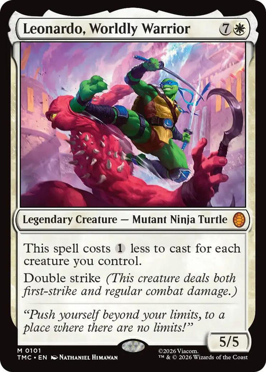 Leonardo, Worldly Warrior - Commander: Teenage Mutant Ninja Turtles