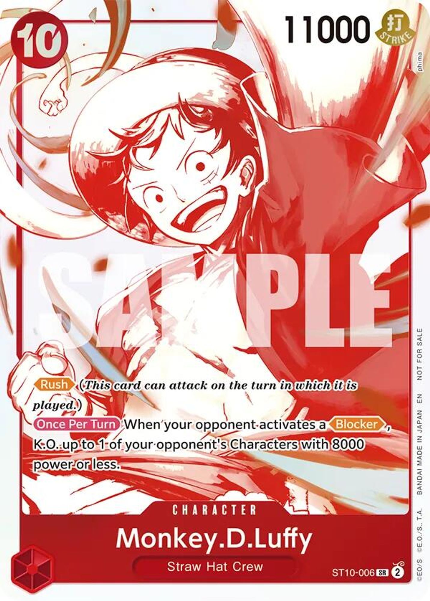Monkey.D.Luffy - ST10-006 (3rd Anniversary Treasure Campaign Pack)